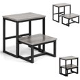 Wooden Step Stool For Adults, 2 Step Stool Holds Up To 500Lb, 3 In1