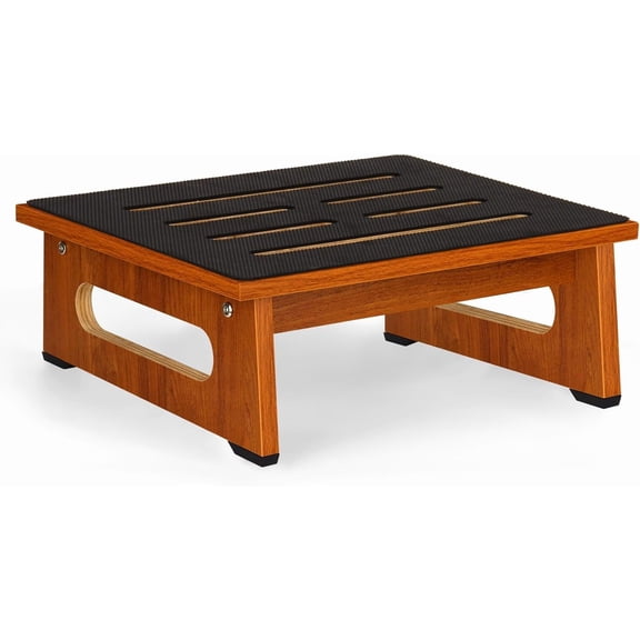 Wooden Step Stool with Non-Slip Rubber Feet Step, Heavy Duty Platform Stepping Stools with 450 LBS Capacity for Bedroom Kitchen Bathroom, Bed Steps for High Beds, Bedside Support