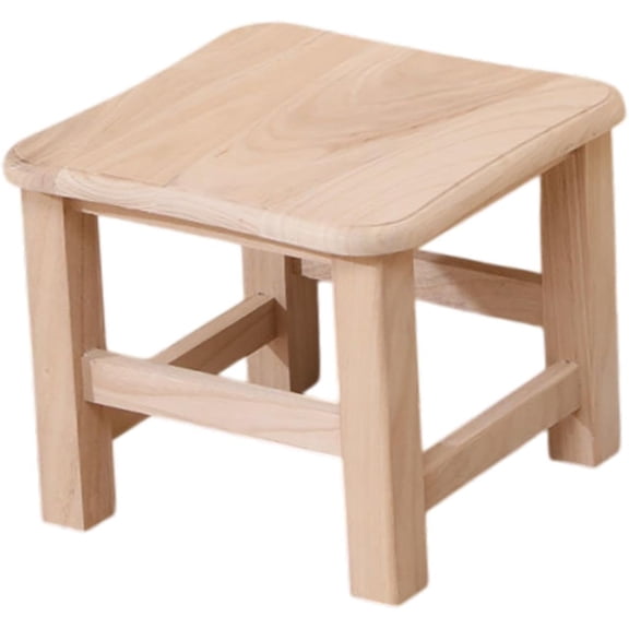 Wooden Step Stool Small Footstool Garden Pot Display Stand Ottoman Foot Rest for Doorway Living Room Bathroom Apartment, 30cmx30cmx25cm