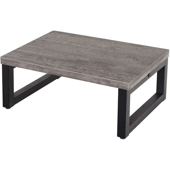 Wooden Step Stools for Adults Kids, Solid Portable Wooden Bedside Step Stool Adults Hold Up to 350 lb, One Step Foot Stool for Kitchen, Bedroom, Living Room, Bathroom - Self-Assembly(Grey)