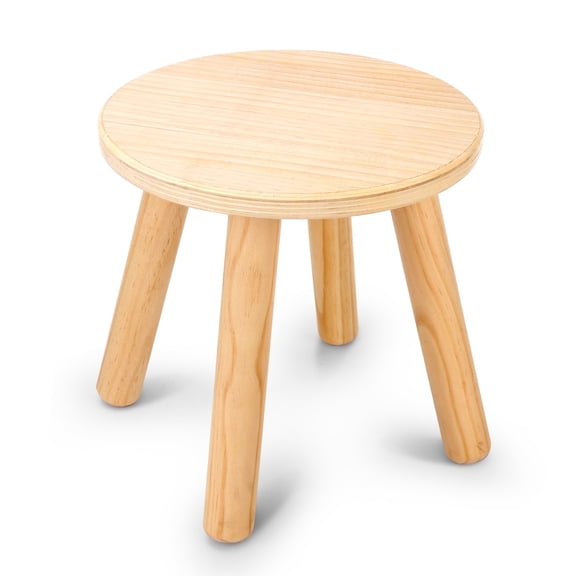 Sweet Time Wooden Step Stools for Kids, 10inch Milking Stools Child Chair for Toddlers Sensory Table