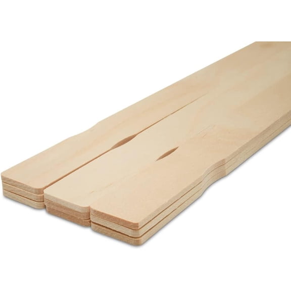 Wooden Stir Sticks 16 inch, Pack of 100 Paint Stirring Sticks, Craft Sticks Jumbo, Unfinished Wood Sticks for Crafts, by LUERT