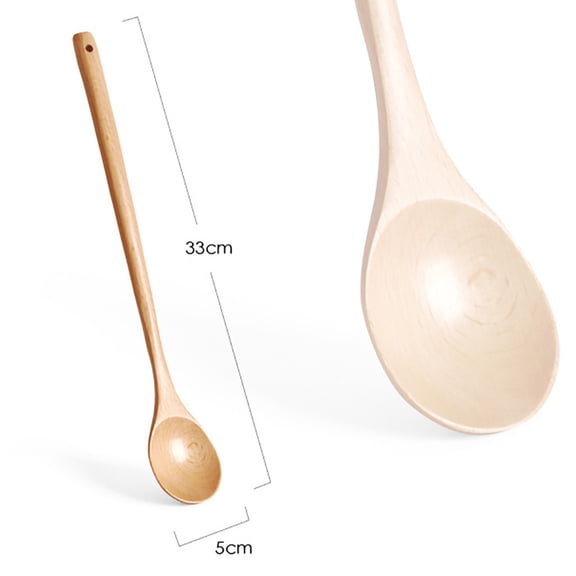 Wooden Stirring Spoon For Beech Fruit Enzyme Bucket Kitchenware Extended Spoon