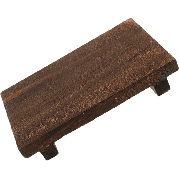 Wooden Stool Tray Small Base Kitchen Sink Modern Bathroom Decor Pedestal Stand for Plants