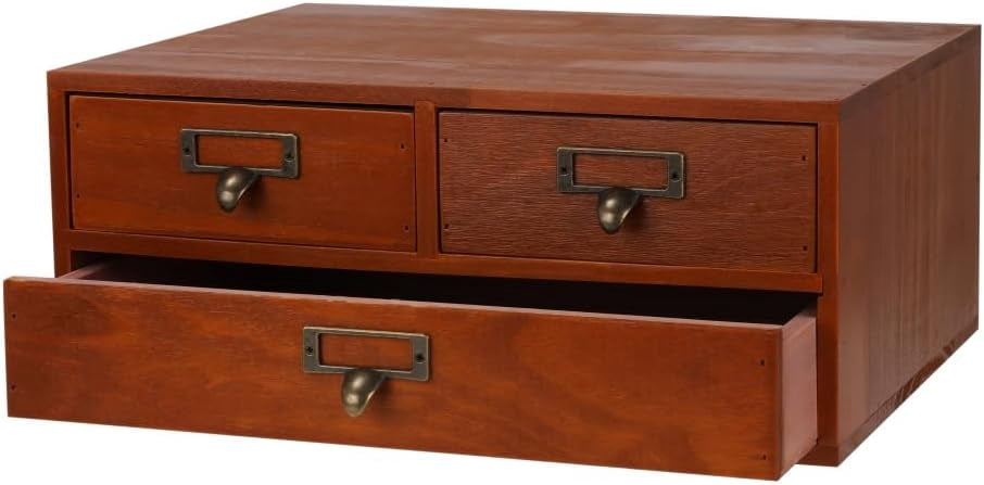 Wooden Storage Box Countertop Drawers Vintage Wooden Drawers Apothecary ...