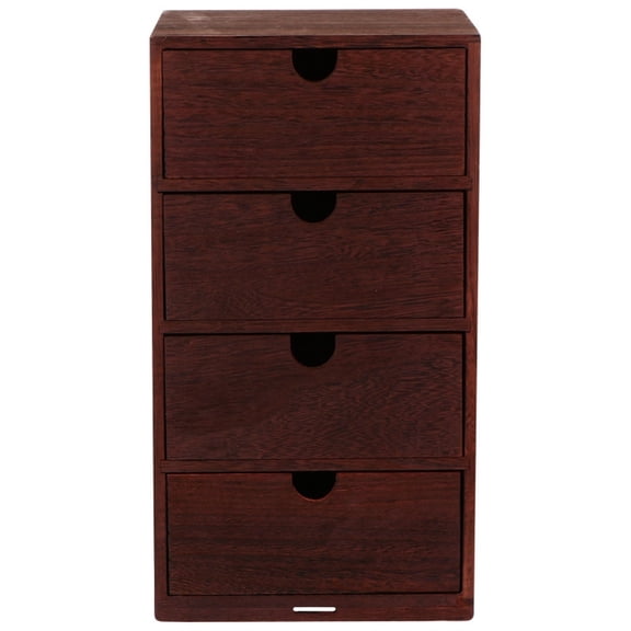 Wooden Storage Box Drawer Organizer Desktop Wood Desk Crates Drawers Tabletop Boxes Dresser Cabinet Cube