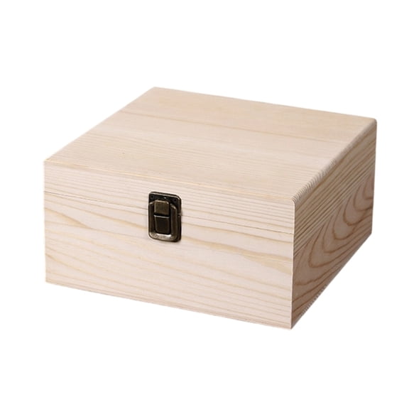 Wooden Storage Box Hinged Lid Wedding Gifts Bridal Party Keepsakes Organiser