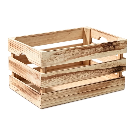 Wooden Storage Crate Versatile Wood Crates for Display, Storage, and Organizing