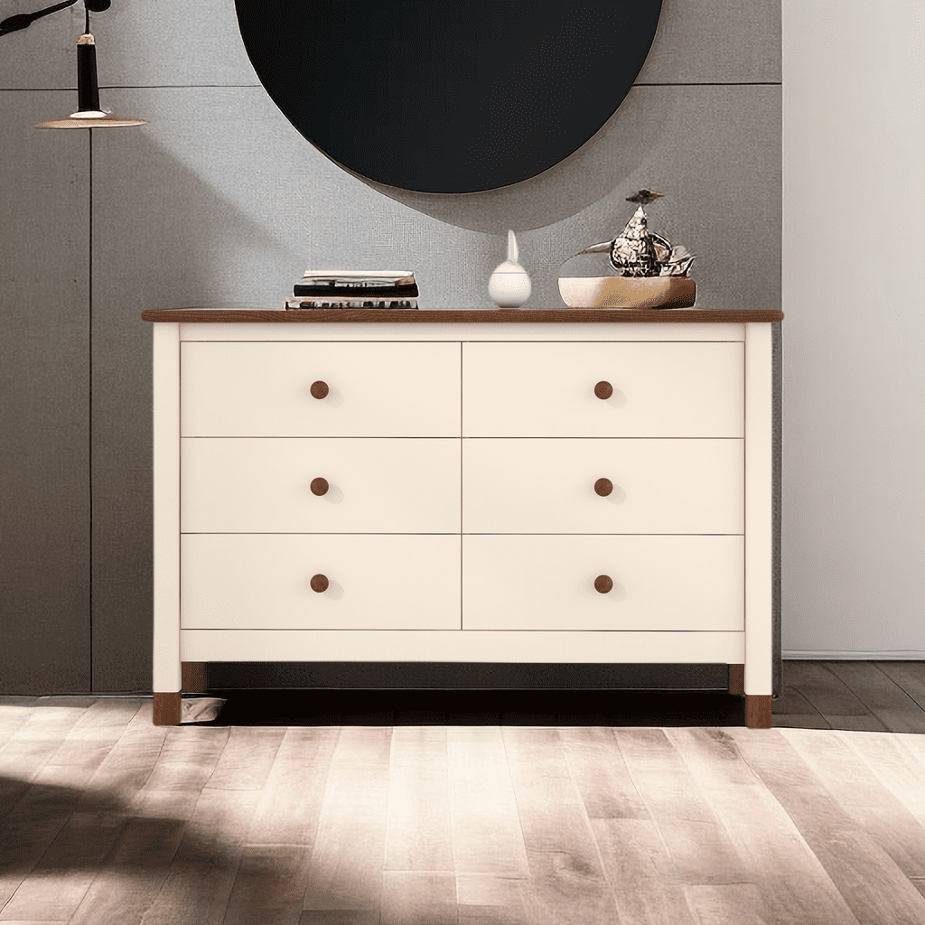 Wooden Storage Dresser with 6 Drawers,Storage Cabinet for Kids Bedroom ...