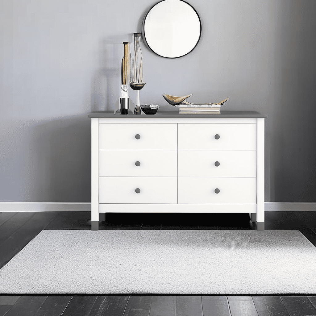 Wooden Storage Dresser with 6 Drawers,Storage Cabinet for Kids Bedroom ...