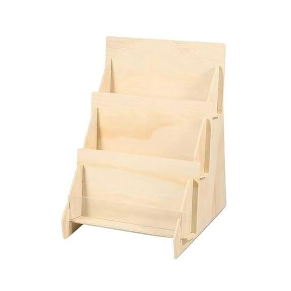Wooden Storage Rack Office Desktop Magazine Book Storage Rack Creative Multi-layer Wooden Storage Rack