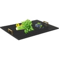 thumbnail image 1 of Wooden Stove Top Covers Stove Top Cover with Handles Noodle Board Stove Cover Gas Stove Top Wood Stove Top Cover Board 29 * 21In for Gas Burner & Electric Stove (Black, Gold), 1 of 8