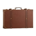 thumbnail image 1 of Wooden Suitcase Storage Chest Decorative Box Retro Style with Handle for Wedding Photography Studio Setups, 1 of 9
