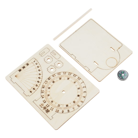 Wooden Sundials Models Sundials Desktop Ornaments Sundials Clocks Scientific Models for Geography and Science Enthusiasts
