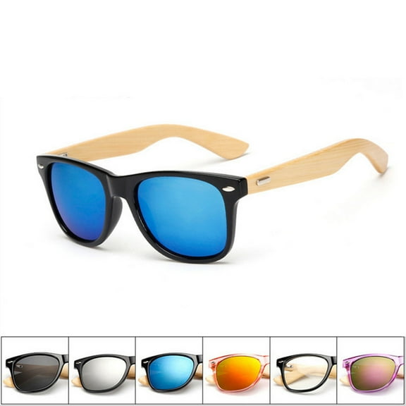 Wooden Sunglasses under $5! CQCYD Wooden Sunglasses, Vintage Retro Wood Frame Sun Glasses for Men Women, Classic Color Lens UV Protection, Summer Fashion Eyewear