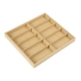 thumbnail image 1 of Wooden Sunglasses Organizer, 10 Compartments Clear Glasses Storage Case, Glasses linen, 1 of 8
