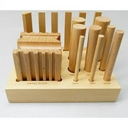 Wooden Swage Block Set Wood Forming Design Cube & Punches Form & Shape 15PC Set By JTS