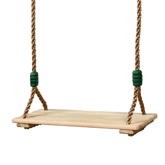 Wooden Swing Set - Indoor/Outdoor Recreational Swing Rope Toy for Kids