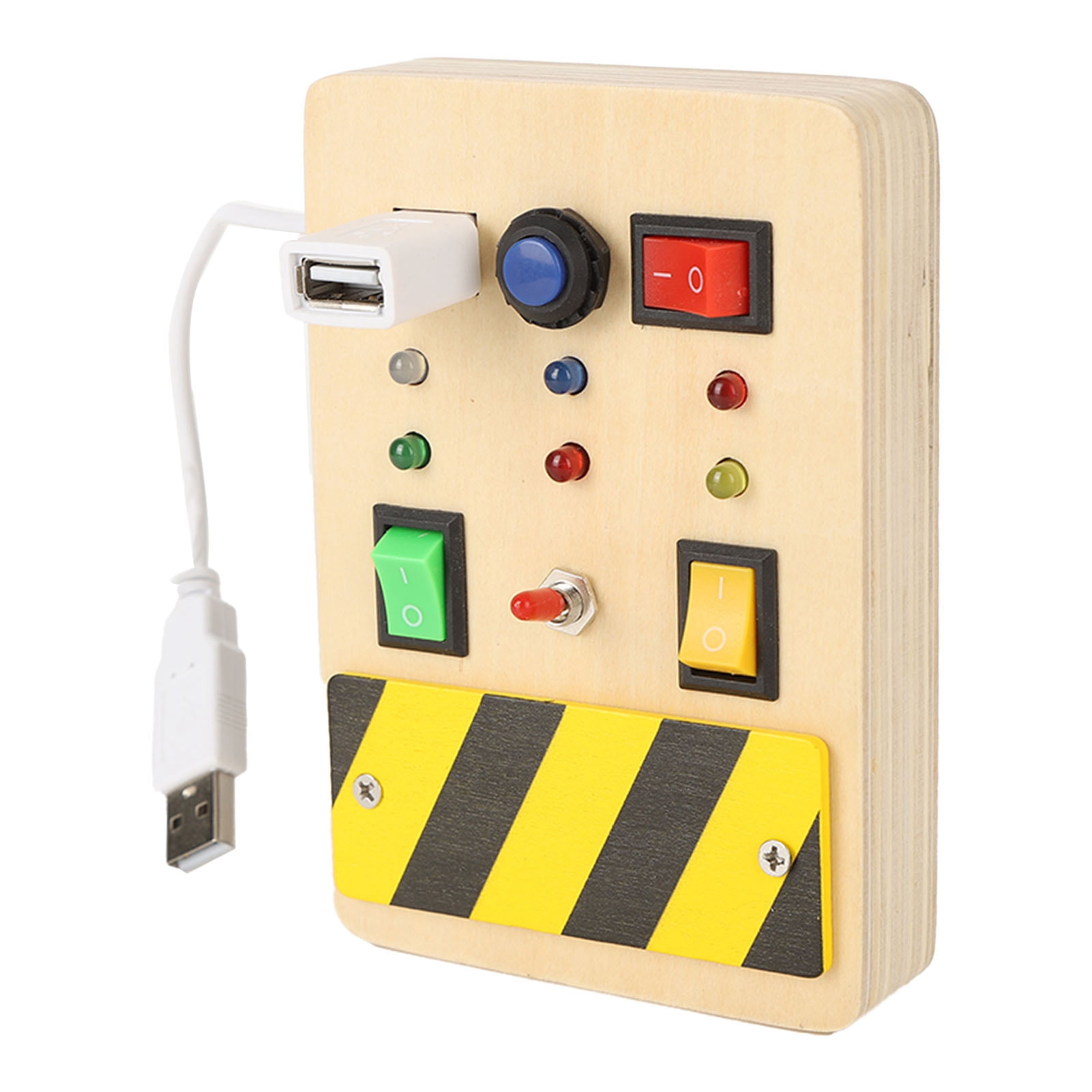 Wooden Switch Sensory Board, Portable Light Switch Sensory Board Color