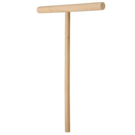 Wooden T-Shaped Spreader Stick, 4.72 x 6.30 in, Evenly Spreads Batter for Perfect Pancakes, Essential Kitchen Tool for Breakfast Creations