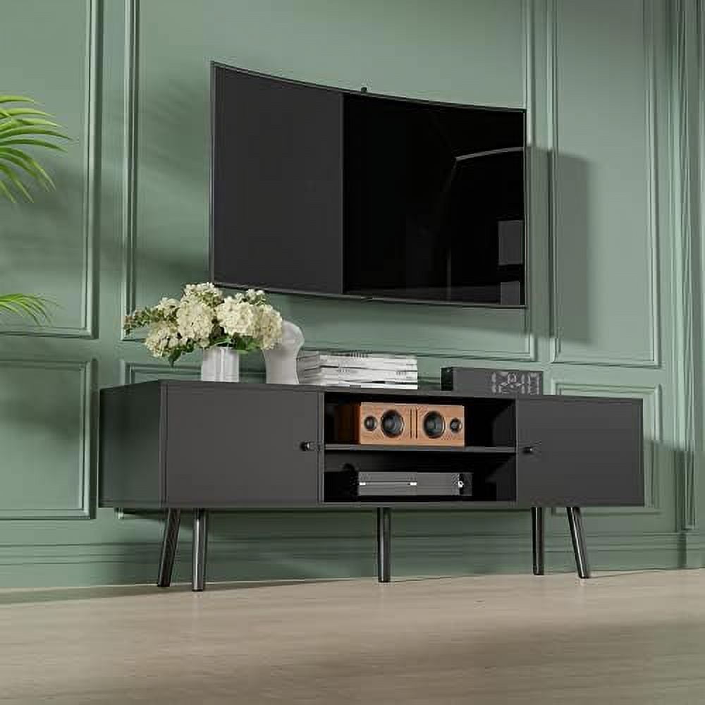 Wooden TV Stand for 60/65 inch TV Modern Rustic Entertainment Center