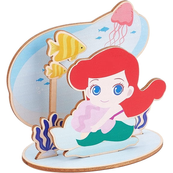 Wooden Table Decorations Wood Table Sign Marine Theme Seaweed Desktop Ornaments Rainbow Stars Statue Plaque Crafts Home Door