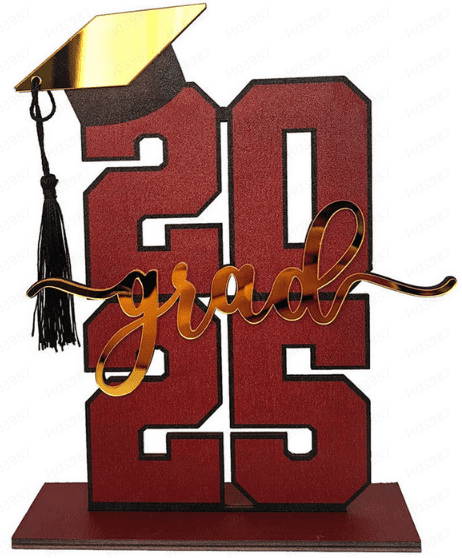 Wooden Table Sign Class of 2025 Graduation Decorations Sign Class of ...