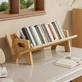 thumbnail image 1 of Wooden Tabletop Bookshelf Titled Desktop Bookshelf Cookbook Shelf,Retro Desk Bookshelf Organizer,Stable Bookshelves Storage Rack with Non-slip Design for Books,Records,CDs,Magazines, 1 of 6
