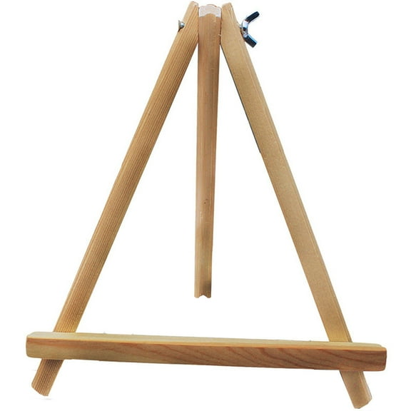 Wooden Tabletop Easel Stand,A-Frame Art Painting Easel for Painting,Display & Art Creation,Canvas Holder for Artists,Students & Hobbyists,Portable Photo Picture Sign Holder Tripod,khaki,7.08x9.05"