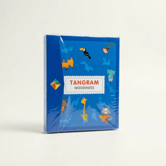 Wooden Tangram Puzzle Educational Brain Teaser Game for Kids and Adults