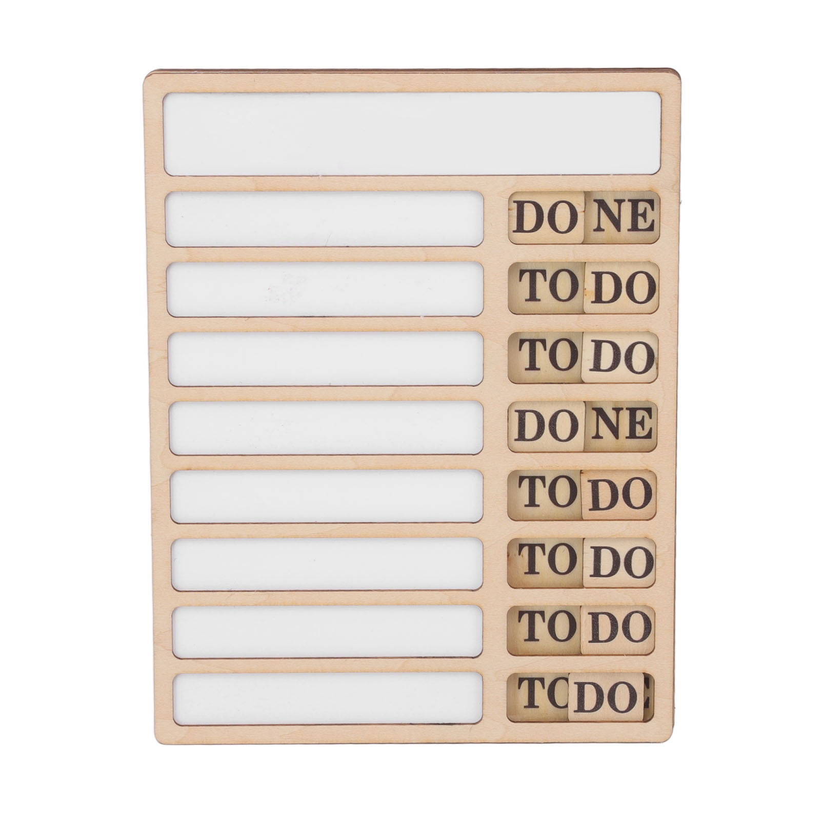 Wooden Task Glossy Sheet Repeatable Writing Portable Daily Chore ...