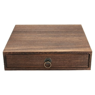 QILICHZ Rustic Wooden Tea Box and Display Holder - Handmade Tea Storage ...