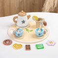 thumbnail image 1 of Wooden Tea Set, Pretend Play Tea Set, Kids Tea Party Set, Toy Tea Set, Afternoon Tea Toy, Social Interaction Toy, Role Play Toy, Childrens Tea Set, Pastel Tea Set, Imagination Play Toy, 1 of 7