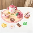 thumbnail image 1 of Wooden Tea Set, Pretend Play Tea Set, Kids Tea Party Set, Toy Tea Set, Afternoon Tea Toy, Social Interaction Toy, Role Play Toy, Childrens Tea Set, Pastel Tea Set, Imagination Play Toy, 1 of 7