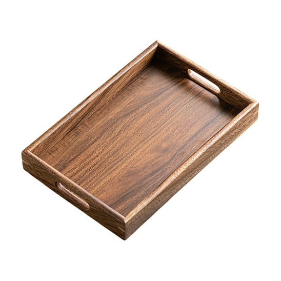 Wooden Tea Tray, Dry Tea Tray for Cup Storage and Snack Serving, 30X20 Inches Flat Ear Design Tray Featuring Durable Wood Construction for Home, Office, or Tea Ceremony Use, Multipurpose