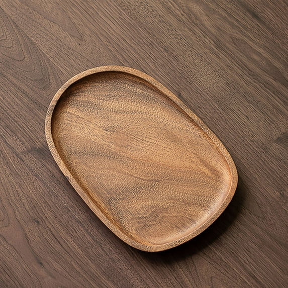 Wooden Tea Tray, Dry Tea Tray, Cup Storage Tray for Tea and Fruit, Multi-functional Wooden Serving Tray, Home Decor, Elegant Design, 30x20cm