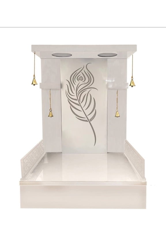 Wooden Temple For Home And Office / Designer Wooden Mandir With LED Lights / Pooja Mandir For Home / Wall Hanging And Table Top Temple