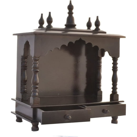 Wooden Temple For Home And Office / Wooden Puja Mandir / Wall Hanging And Table Top Mandir / Hindu Pooja Temple / Devghar / Pooja Mandap