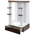 thumbnail image 1 of Wooden Temple For Home / Puja Mandir For Office / Customized Designer Temple With LED Lights / Wall Hanging Cabinet Mandir / Pooja Mandap, 1 of 6
