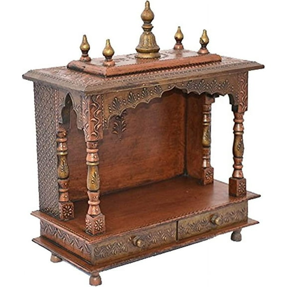 Wooden Temple/Home Temple/puja mandir/Wooden Temple/Temple for Home/puja ghar/Temple/Pooja Mandir/Temple for Home/Office Temple/Navratre/Diwali Festive Season Gifts and puja