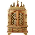 thumbnail image 1 of Wooden Temple/Home Temple/puja mandir/Wooden Temple/Temple for Home/puja ghar/Temple/Pooja Mandir/Temple for Home/Office Temple/Navratre/Diwali Festive Season Gifts and puja, 1 of 2
