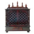 thumbnail image 1 of Wooden Temple With Doors For Home And Office / Wooden Temple / Wall Hanging And Table For Mandir / Mandir For Home / Pooja Ghar, 1 of 5