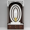 thumbnail image 1 of Wooden Temple With LED Lights Temple for Home and Office | Puja Mandir |Wall Hanging & Table Top Home Mandir / Mandir With Cabinets Storage, 1 of 3