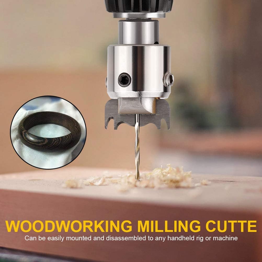 Wooden Thick Ring Maker Set Steel Wood Bead Drill Bit Household DIY