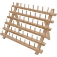 Wooden Thread Rack, 60 Spools Folding Thread Holder Safe Eco Friendly