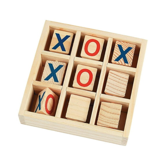 Wooden Tic-Tac-Toe Game - Toys - 1 Piece