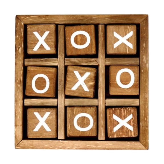 Wooden Tic Tac Toe/ Noughts and Crosses Game Unique Handmade Quality Board Games