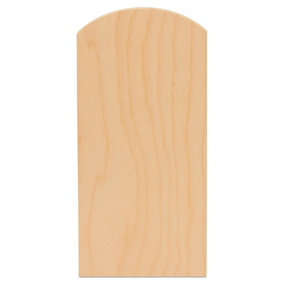 Wooden Tombstone 9 Inch Tall by 4.5 Inch Wide, Bag of 4 Unfinished Wooden Headstone Cut Out Shapes, Halloween Decor by Woodpeckers