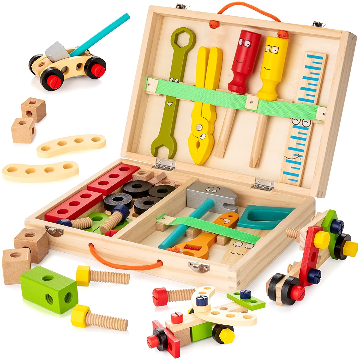 juego de Caja de Herramientas de Madera Montessori Peru Ubuy