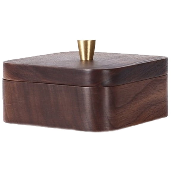 Wooden Toothpick Box with Lid Home Dental Floss Box Toothpick Storage Organizer for Table Kitchen Party